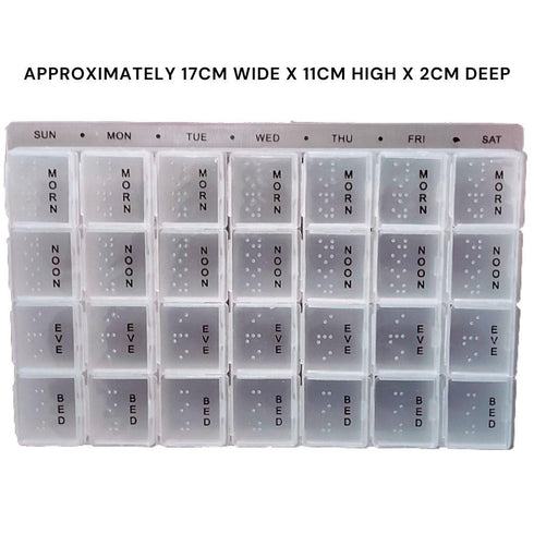 Pill Organizer Box - 7 Day Medicine Dispenser DGI0214 HH1025