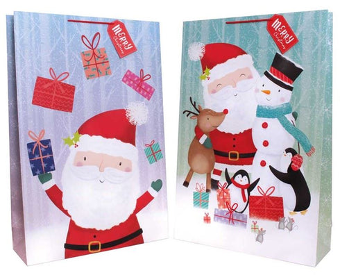 TALLON CUTE SANTA SUPER JUMBO CHRISTMAS GIFT BAG. TAXB0072SJ