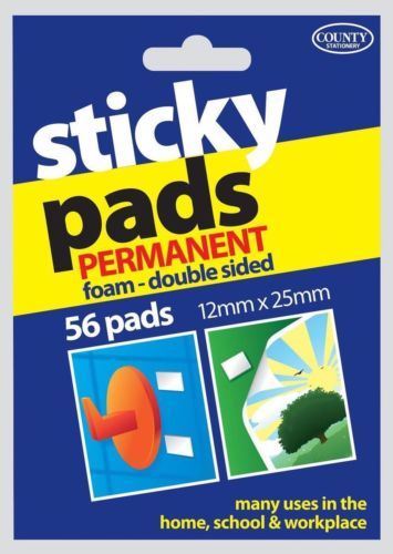 Sticky Pads Permanent - COUNTY 56 Pack C402