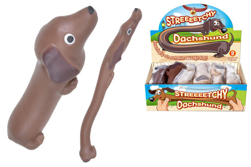 M.Y. ASSORTED STRETCHY DACHSUND DOG. TY6560