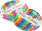 Birthday Party Plates - Rainbow Ribbons 21.9cm Pack of 8