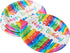 Birthday Party Plates - Rainbow Ribbons 21.9cm Pack of 8