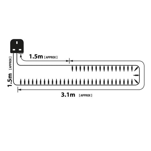 40 SHADELESS FAIRY LIGHTS - CLEAR. BML75700