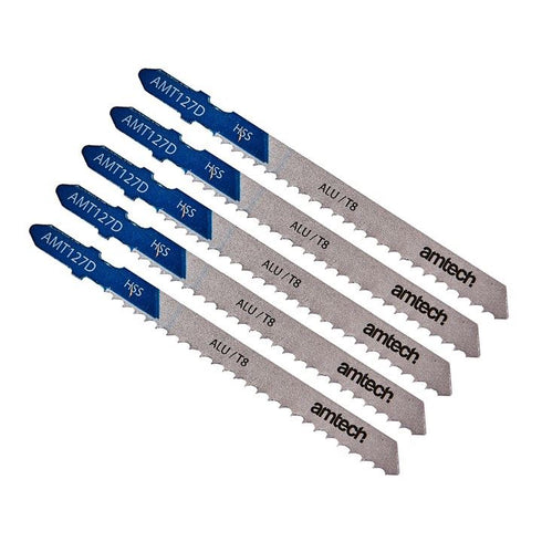 Aluminium Jigsaw Blades - AMTECH Set AMT127D 5/PK AMM1618
