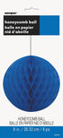 Royal Blue Honeycomb Pom Pom 8 Inch - UNI64253 Party Decor