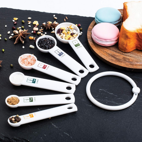 TALA PLASTIC MEASURING SPOONS SET OF 6. 10A10450