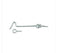 Gate Hook and Eye BZP Steel 75mm - Secure Your Gates