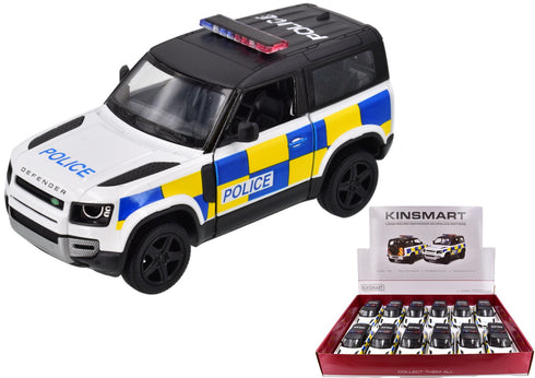 LAND ROVER DEFENDER APX 5 INCH POLICE DIECAST TOY CAR. TY2341