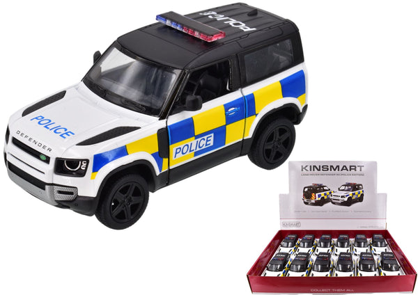 LAND ROVER DEFENDER APX 5 INCH POLICE DIECAST TOY CAR. TY2341