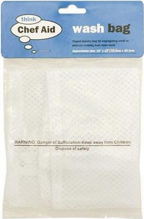 Mesh Laundry Bag - CHEF AID WASH / LAUNDRY 25.5 X 30CM 10E04226