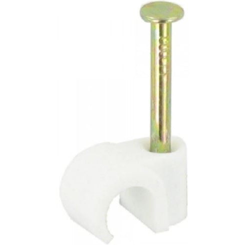 Cable Clips 10mm - FAST PAK VALUE 1505 Round White 25/Pack
