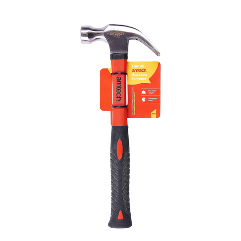 8OZ CLAW HAMMER FIBRE GLASS SHAFT. A0240