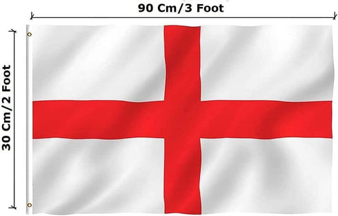 SHATCHI ENGLAND ST GEORGE FLAG 60CM X 90CM. 116543