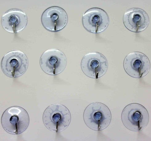 12 X GLASS WINDOWS SUCKER VACUUM SUCTION HOOKS. Z98393