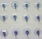 12 X GLASS WINDOWS SUCKER VACUUM SUCTION HOOKS. Z98393