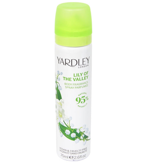 YARDLEY LILY OF THE VALLEY BODY SPRAY 75ML - 6/PK. Y7410063-6