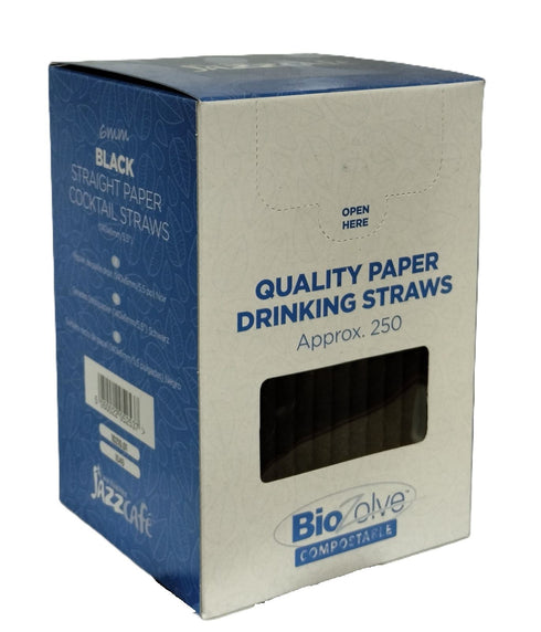 Biodegradable Cocktail Straws - Eco-Friendly 250/Pack | BIOZOLVE