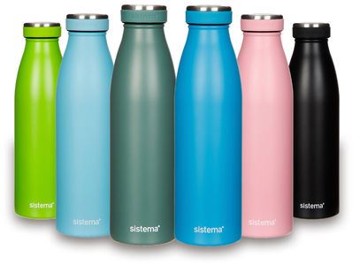 SISTEMA DOUBLE WALLED STAINLESS STEEL BOTTLE MULTICOLOUR 500 ML. SIS550