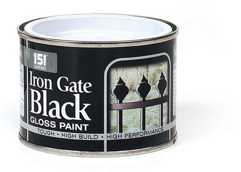 Black Gloss Paint for Iron Gates - 151 Varnish Coating 180ml