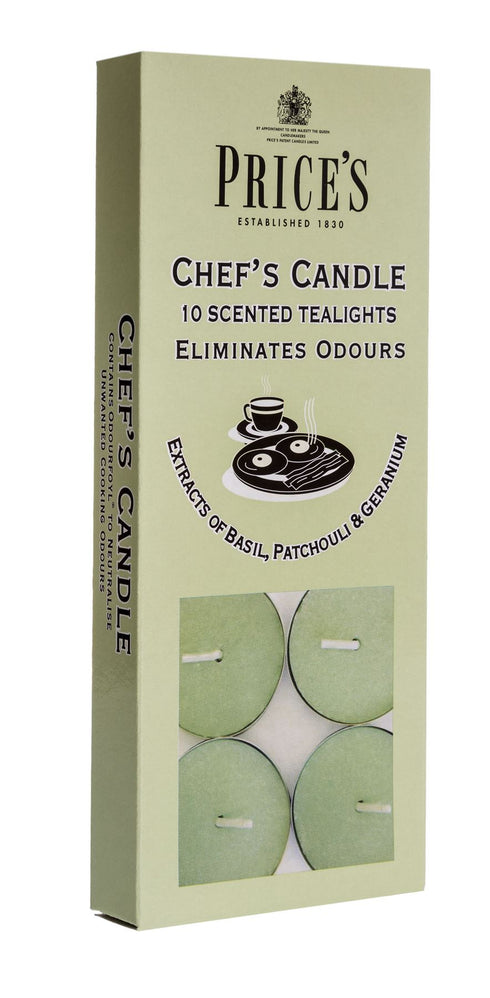 PRICES CHEFS TEALIGHT CANDLES 4HRS 10/PK. FR351016 372490