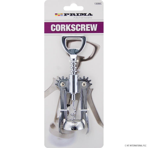 PRIMA WINE BEER BOTTLE OPENER WING CORKSCREW. 13086C