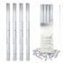PARTY CANNON CONFETTI SHOOTERS 80CM - SILVER. X38722