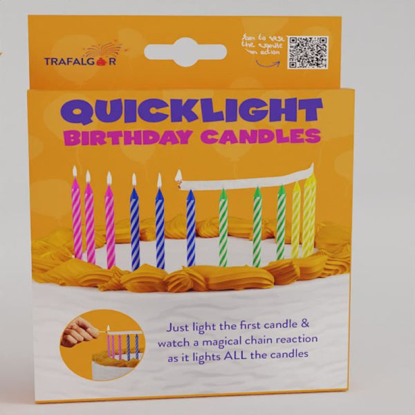 QUICKLIGHT MAGICAL CHAIN ASSORTED COLOUR CANDLE. CR-93214