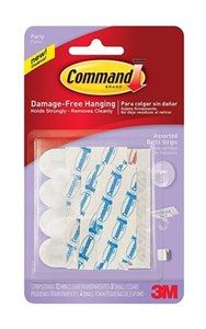 COMMAND PARTY ASSORTED REFILL STRIPS 24/PK. 17808-ES 399423
