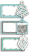 12 LUXURY HANDCRAFTED PLACE CARDS SNOWFLAKE BLUE. 13875
