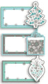 12 LUXURY HANDCRAFTED PLACE CARDS SNOWFLAKE BLUE. 13875