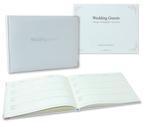 Wedding Guest Book Set with Keepsake Box - Elegant Memories