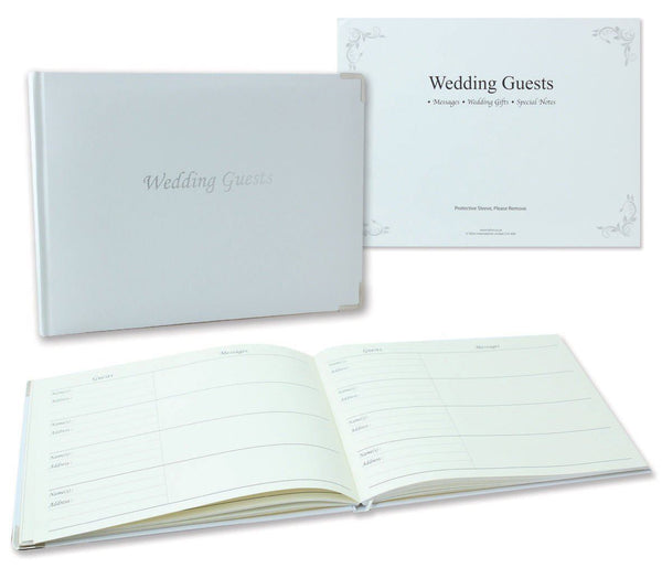 Wedding Guest Book Set with Keepsake Box - Elegant Memories