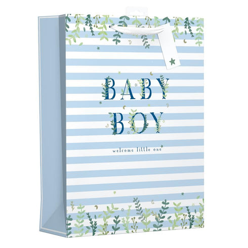 Baby Girl Gift Bag - Extra Large Blue Stripe YALGB63X/1