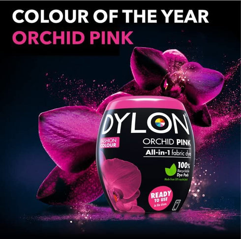 Fabric Dye Pod - DYLON Orchid Pink Machine Dye 350g RY11312