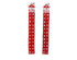 EXTRA LONG CUTE HOUSE RED WHITE FELT ADVENT CALENDAR WITH NUMBERED POCKET CHRISTMAS XMAS DECORATION. XM1944
