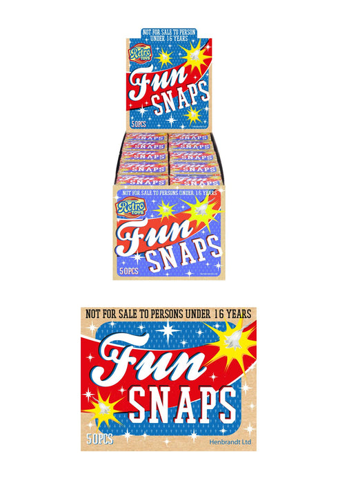 Fun Snaps Pack - HENBRANDT 50 Pack X39050 for Parties & Events