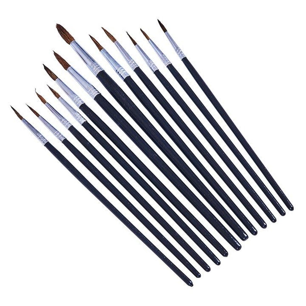 Fine Point Art Brushes - AMTECH 12 Piece Set AMS4120