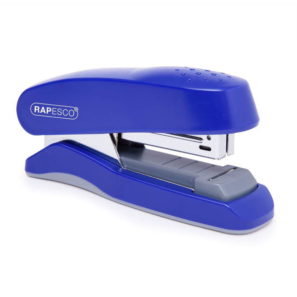 Flat Clinch Stapler - RAPESCO Half Strip, Blue ROP1143
