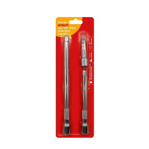 AMTECH 3PCS 3/8" DRIVE EXTENSION BAR SET. AMI3805