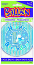 1st Birthday Balloon - Blue Holographic Foil 18 Inch | UNIQUE PARTY