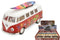 VW Classic Bus Model - KINSMART 1962 Die Cast with Surf Board
