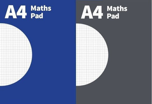Maths Exercise Pad - A4 Assorted Colours, P1028