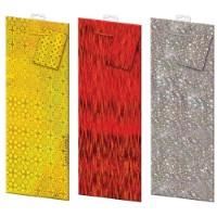 GIFTMAKER ASSORTED COLOUR HALOGRAPHIC BOTTLE BAG. HGBB