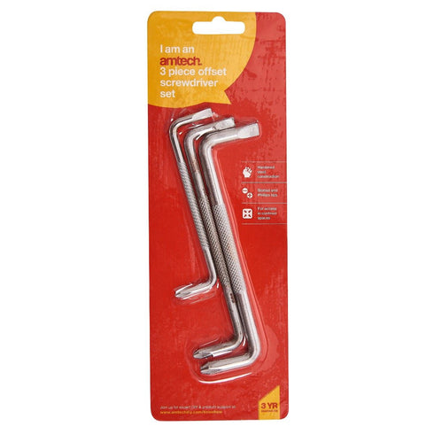 Offset Screwdriver Set - AMTECH 3PCS AML3700 for Tight Spaces