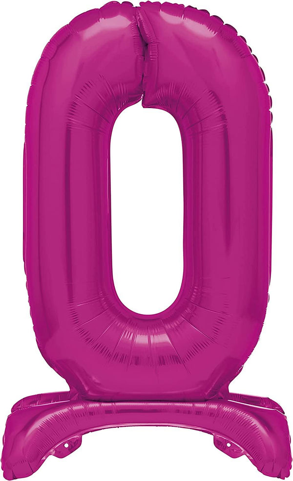 Giant Pink Number Balloon - 76cm Hot Pink Foil Decoration