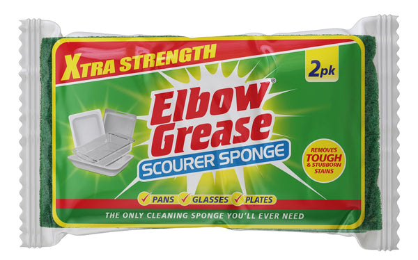 Extra Strength Scourer Sponge 2-Pack - ELBOW GREASE EG192