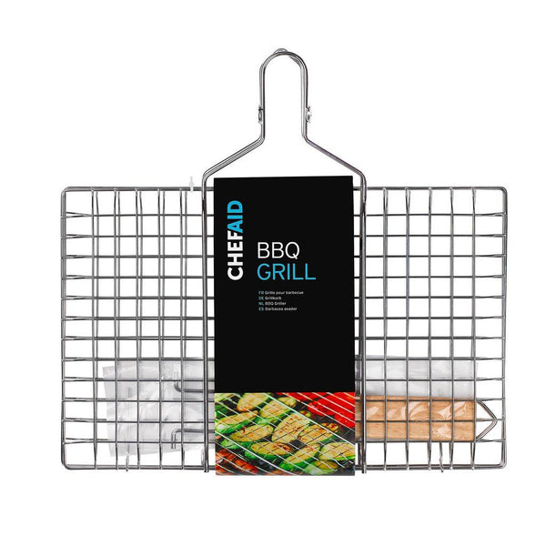 BBQ Wire Grill - CHEF AID 10E21036 Metal Grill for Perfect Barbecues