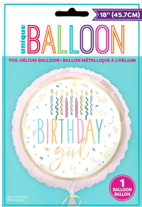 Birthday Girl Balloons - Unique Foil Decorations for Her Special Day