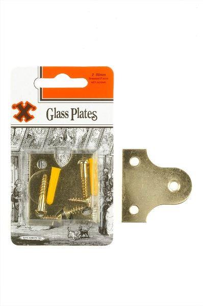 Brassed Frame Plates 50mm - SHAW X, 2 Pack FS13004