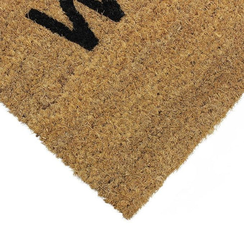 JVL WELCOME PVC BACKED COIR ENTRANCE DOOR MAT BROWN 33.5 X 60 CM. 02-424